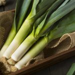 Raw Green Organic Leeks