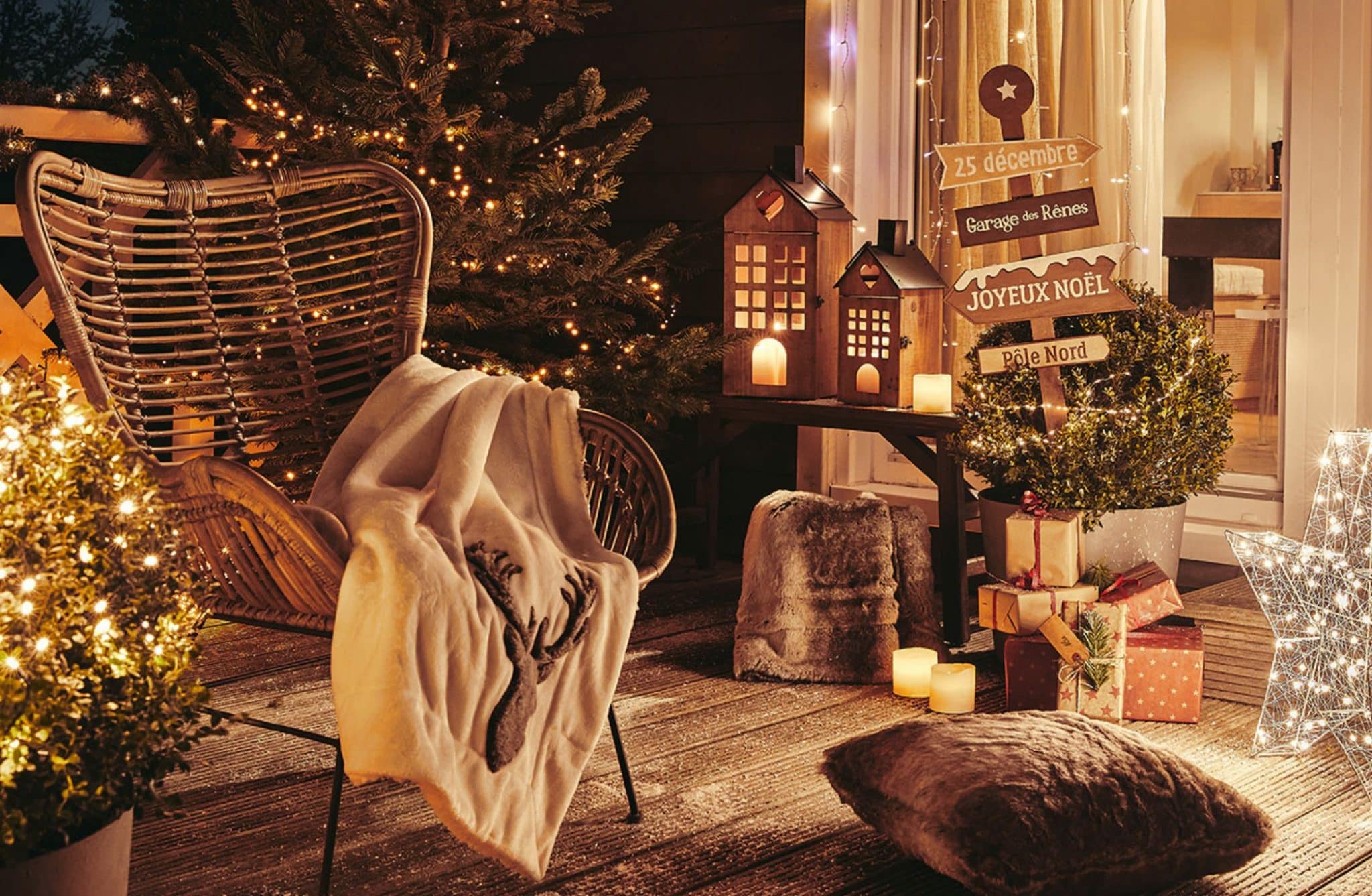 5 idées de lumières extérieures pour accueillir vos invités à Noël
