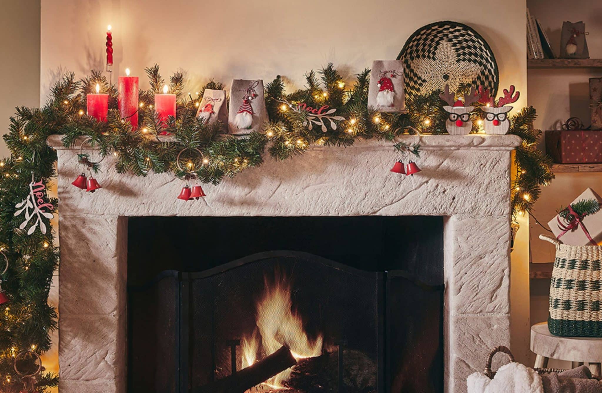 DIY Noël • Une belle guirlande de cheminée